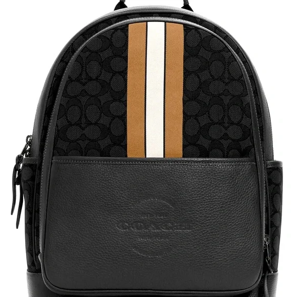 NWT Thompson Backpack In Signature Jacquard with Varsity Stripe Coach | Bags | Coach Thompson Backpack In Signature Jacquard  main image 3